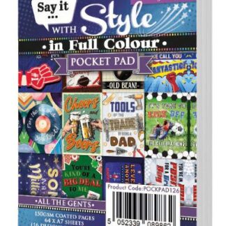 Hunkydory - Say it With Style in Full Colour Pocket Pad - All The Gents