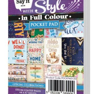 Hunkydory - Say it With Style in Full Colour Pocket Pad - Special Celebrations