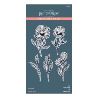 Spellbinders BetterPress Plates - Flower Stems