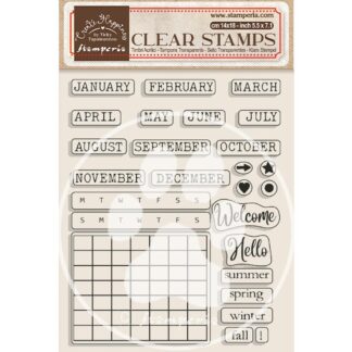 Stamperia- Christmas Calendar Monthly stamp set
