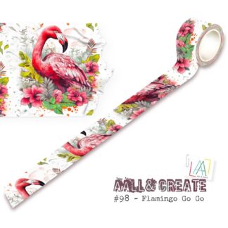 Aall & Create - Washi Tape - Flamingo Go Go 098