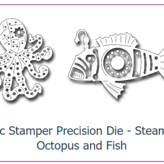 Frantic Stamper - Steampunk Octopus & Fish