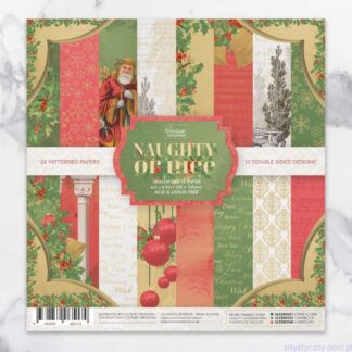 Couture Creations - 6 1/2 X 6 1/2 paper pad Naughty or Nice