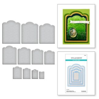 Spellbinders - Cutting Dies - Scallop Labels and Tag