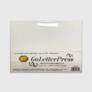 Couture Creations - White Cotton Cardstock 5X7