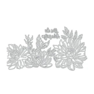 Couture Creations - LetterPress Plates - You Are Amazing Floral CO729107