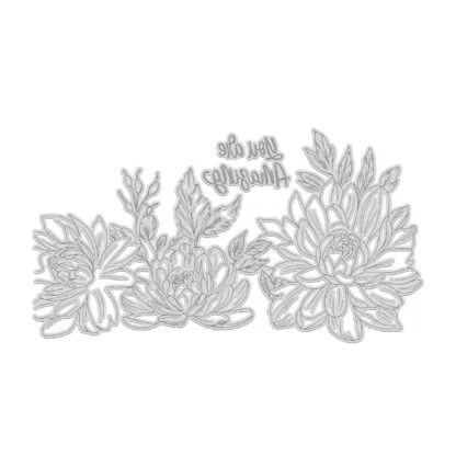 Couture Creations - LetterPress Plates - You Are Amazing Floral CO729107