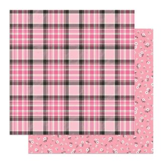 PhotoPlay - Lil' Boo Thing- Pink Plaid 12X12 paper