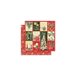 Graphic 45 - Merry & Bright - Christmas Wonder 12 X 12 Paper