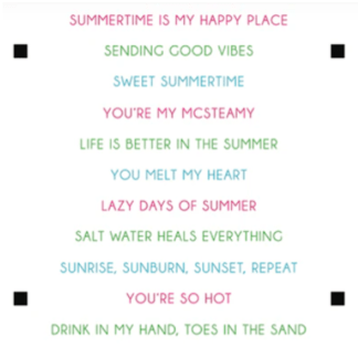 LDRS Creative - Stamp - Summer Fun Sentiment Stack 3389