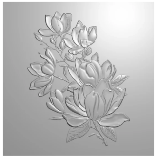 LDRS Creative - Sweet Magnolias 6X6 Embossing Folder EMB105