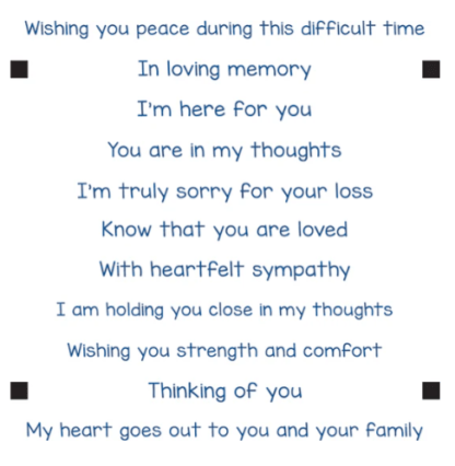 LDRS Creative - Stamp - Sympathy Sentiment Stack 3490