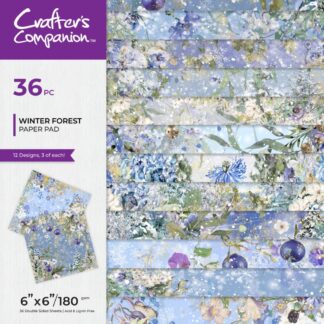 Crafter's Companion - 6X6 paper pad - Winter Forest