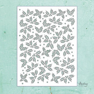 Mintay - Stencil - Holly Leaves