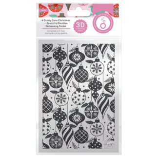 Tonic Studios - A Candy Cane Christmas Bountiful Baubles - 3D embossing folder