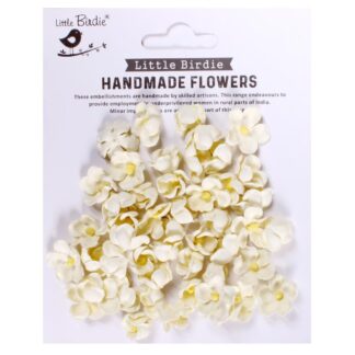 Little Birdie - Paula Paper Flowers 50/Pkg Moon Light