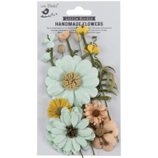 Little Birdie - Heleen Paper Flowers 12/Pkg Sunshine And Lemonade