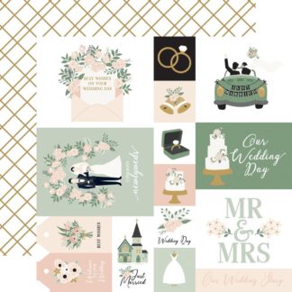 Echo Park - Multi Journaling Cards - Marry Me 12x12 Paper