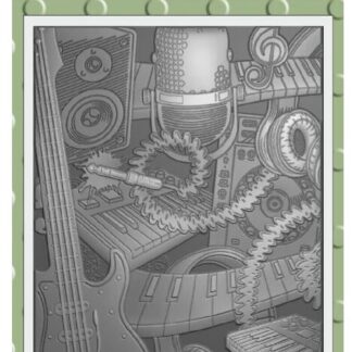 Lisa Horton - 3D Embossing Folder - Musical A6