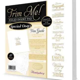 Hunkydory - Trim Me! Foiled Insert Pad Special Days Gold