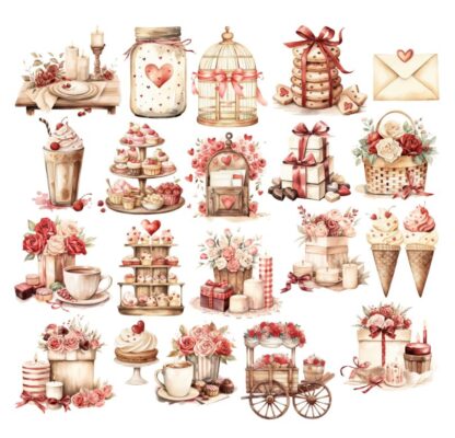 SSD - Amore Galore Ephemera STANDARD cardstock