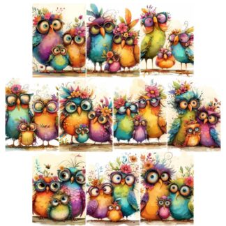 SSD - Bird Family Project Base 3.5"X5" STANDARD cardstock