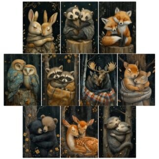 SSD - Cuddling Animals Project Base 3.5"X5" STANDARD cardstock