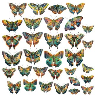 SSD - Enchanted Forest Butterfly Ephemera STANDARD cardstock