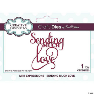 Creative Expressions - Mini Expressions - Sending Much Love CEDME082