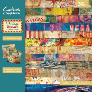 Crafter's Companion - Vintage Vegas -12 X 12 paper pad