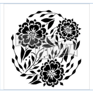 TCW - 12X12 Stencil - Flower Dance TCW727