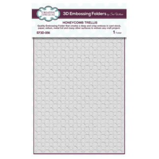 Creative Expressions - 3D Embossing Folder - Honeycomb Trellis EF3D-056