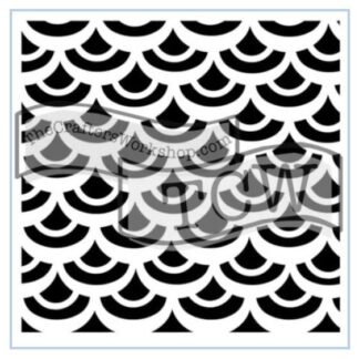 TCW - 6X6 Stencil - Mini Fish Scales TCW253s