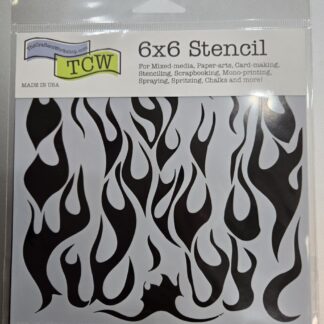 TCW - 6X6 Stencil - Mini Flames TCW258s