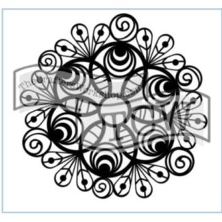TCW - 6X6 Stencil - Mini Peacock Doily TCW403s