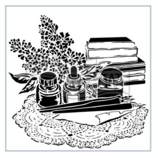TCW - 6X6 Stencil - Mini Literary TCW669s