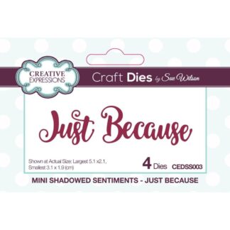 Creative Expressions - Mini Shadowed -Just Because CEDSS003