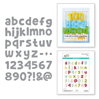 Spellbinders - Pooh’s Alphabet Number & More Etched Dies