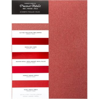 Harmony Papers - Precious Metals RED 8 1/2 X 11in 20pack