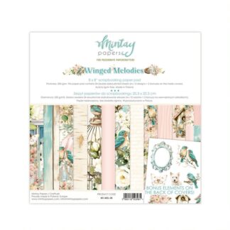 Mintay - 8 x 8 Paper Pad - Winged Melodies