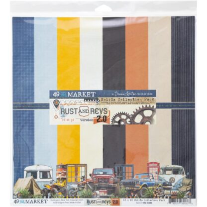 49 & Market - Rust and Revs 2.0 - 12 X 12 Solids collection pack
