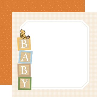 Echo Park - Winnie the Pooh BABY- Welcome Baby 12x12 Paper