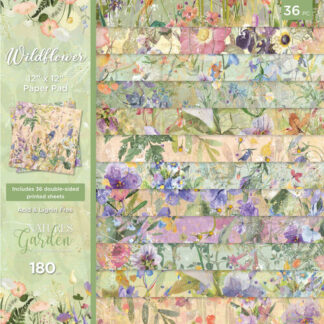 Crafter's Companion - Wildflowers -12 X 12 paper pad
