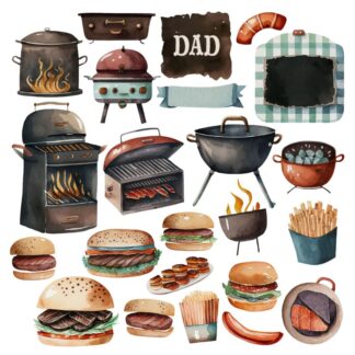 SSD - Dad the Man the Myth the Legend BBQ Ephemera STANDARD cardstock