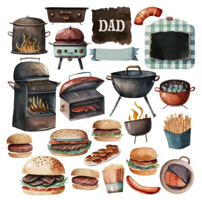 SSD - Dad the Man the Myth the Legend BBQ Ephemera STANDARD cardstock