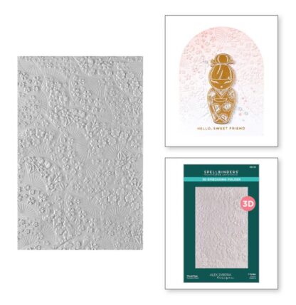 Spellbinders - Floral Fans 3D embossing folder