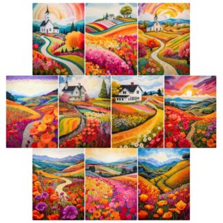 SSD - Patchwork Landscape Project Base 3.5"X5" STANDARD cardstock
