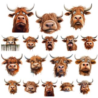 SSD - Quirky Cows Ephemera STANDARD cardstock