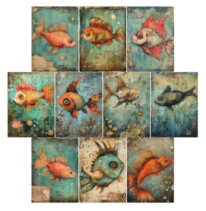 SSD - Quirky Fish Project Base 3.5"X5" STANDARD cardstock