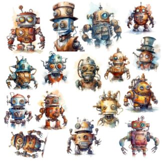 SSD - Robots Ephemera STANDARD cardstock